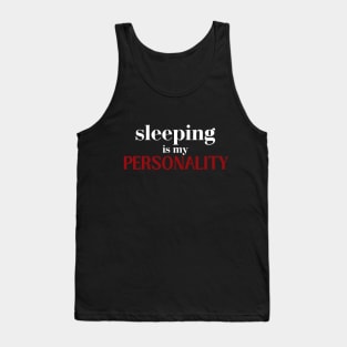 Most Likely to Take a Nap, Sleeping Is My Personality Funny Tank Top